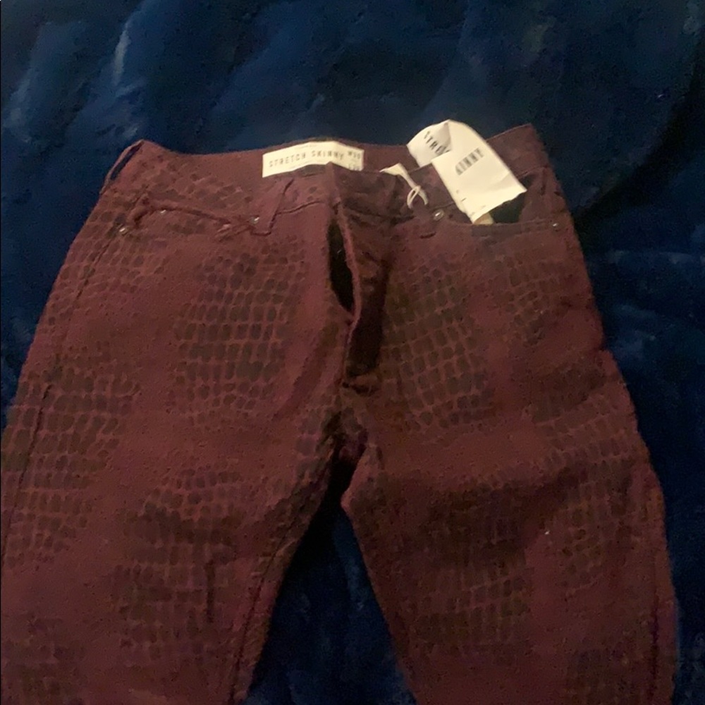 Printed denim
